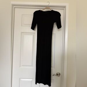 Enza Costa Black Long Sleeve Dress